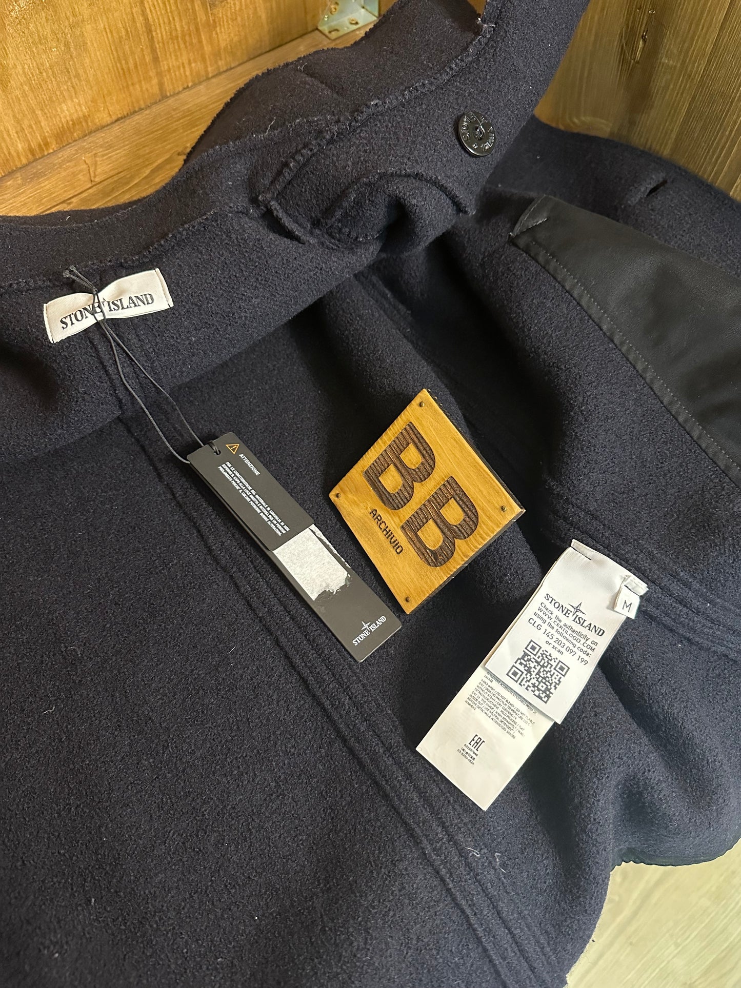 AW15 WOOL PEACOAT IN NAVY BLUE