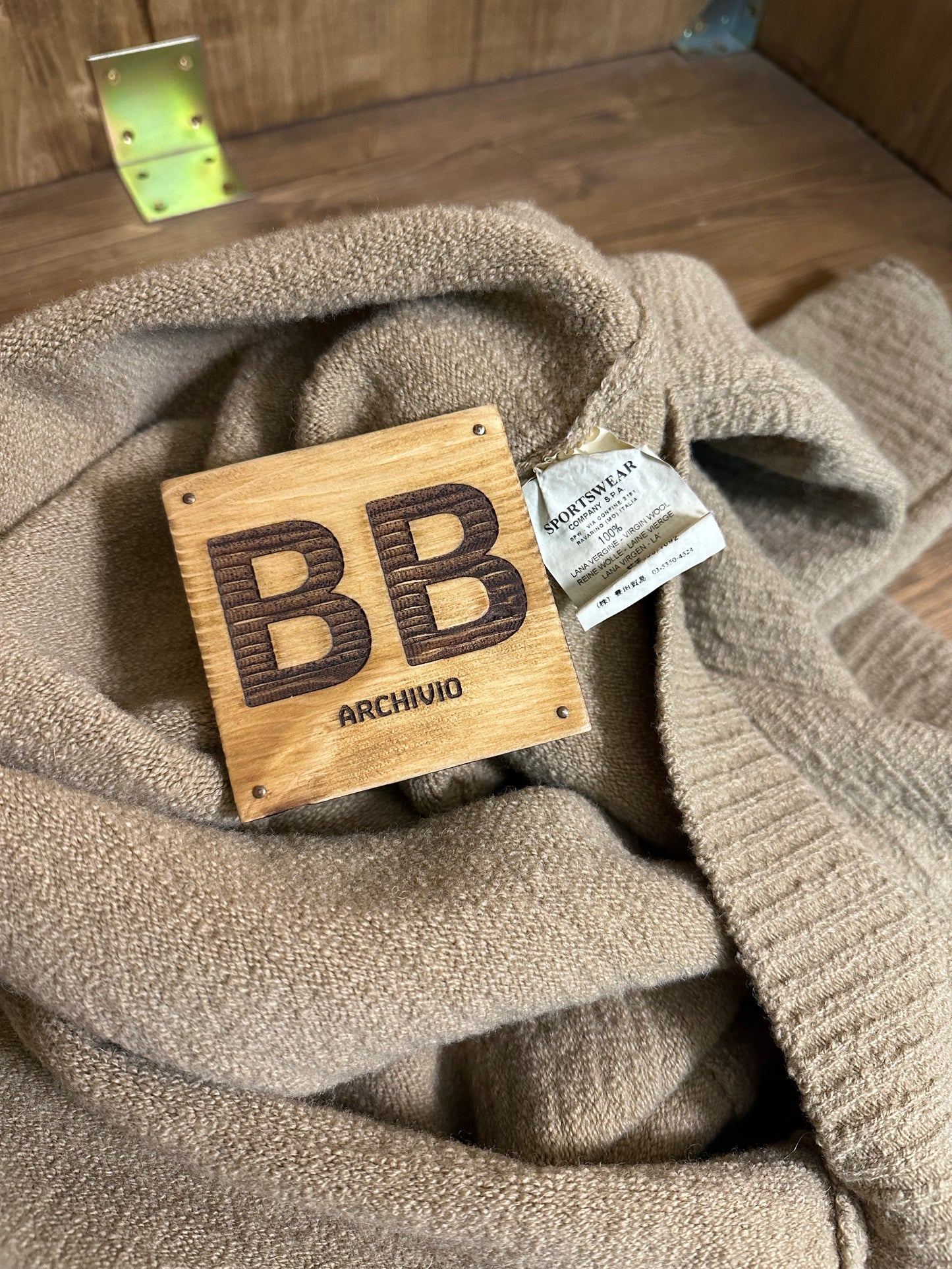 AW03 BROWN WOOL SWEATER