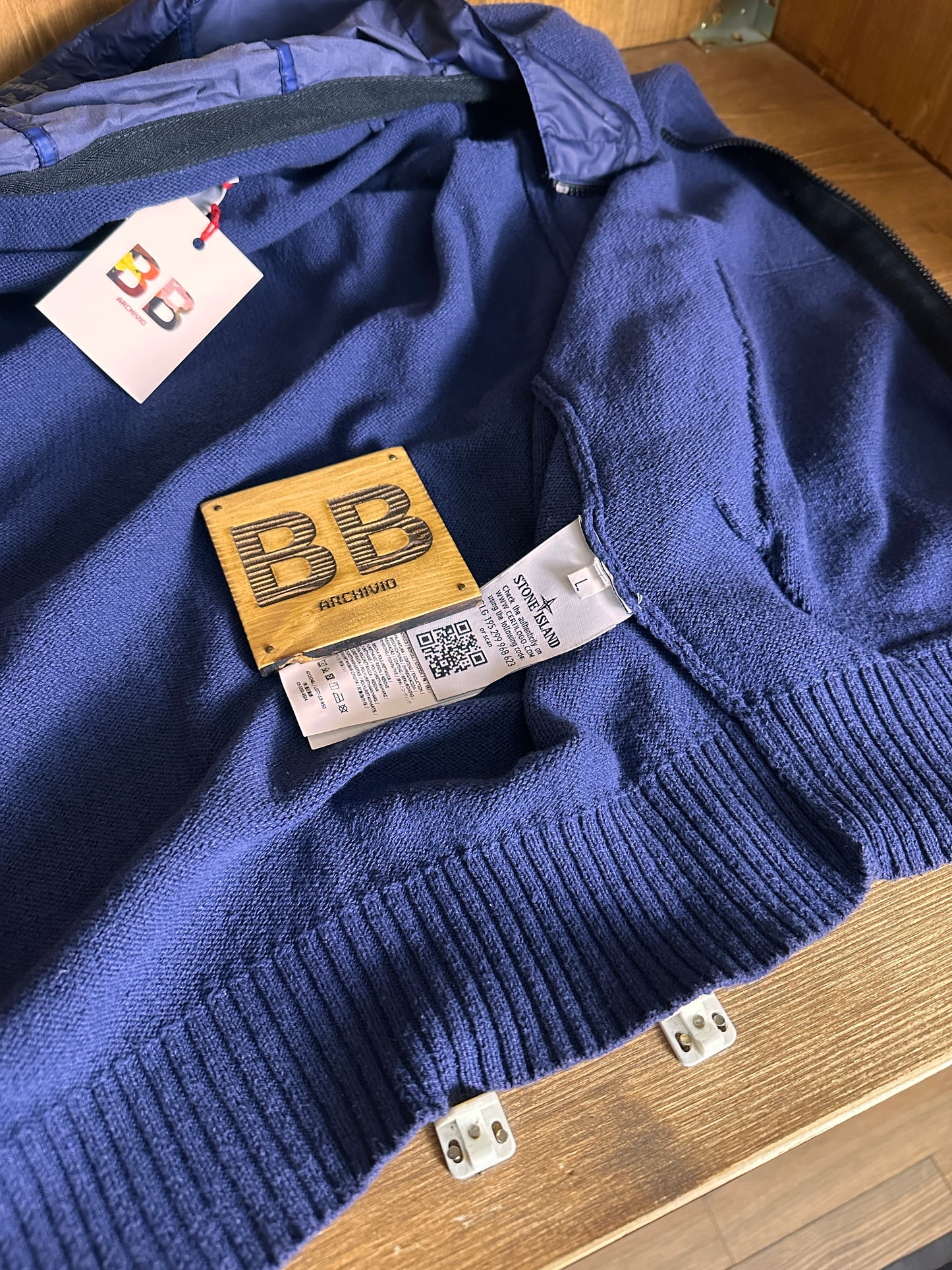 SS15 MUSSOLA GOMMATA HOODIE AUS BAUMWOLLE MIT REISSVERSCHLUSS in Hellblau