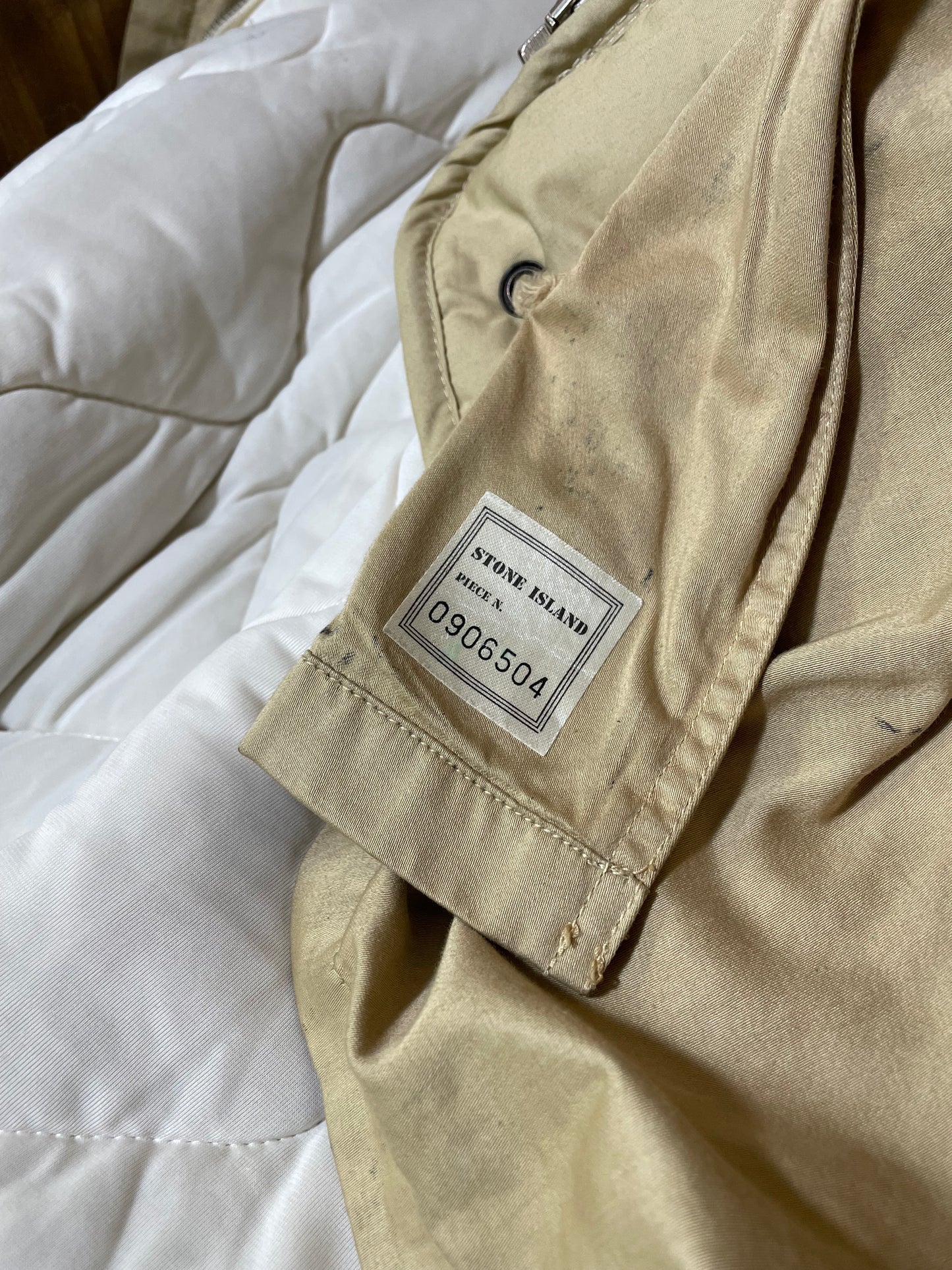 Raso Gommato bomber aviator sheepskin jacket with quilted inner