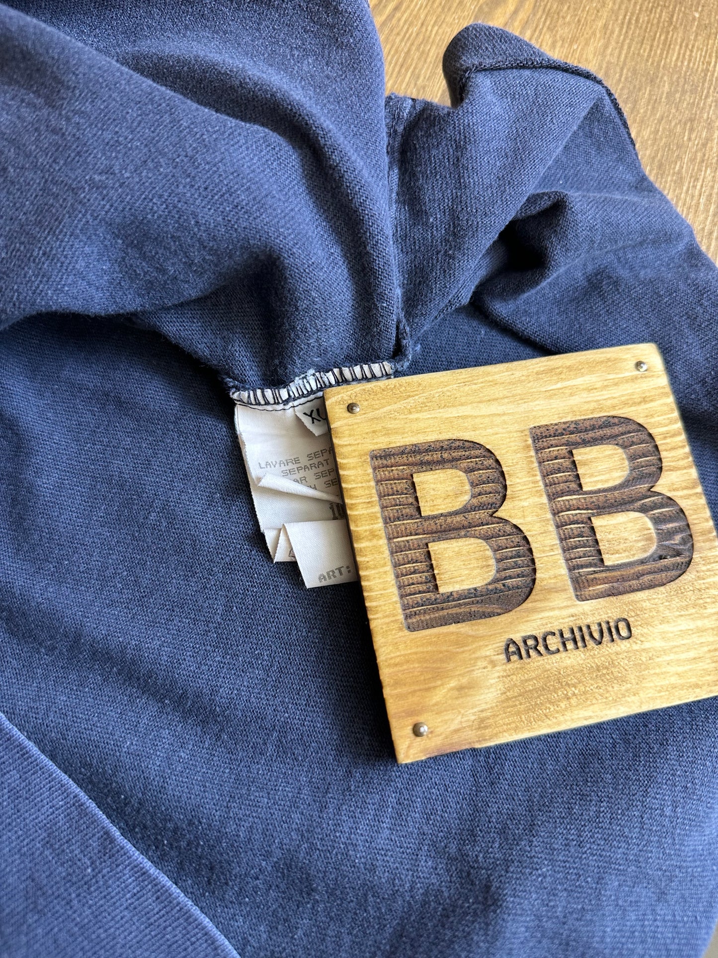 SS97 COTTON SWEATER in Faded Blu