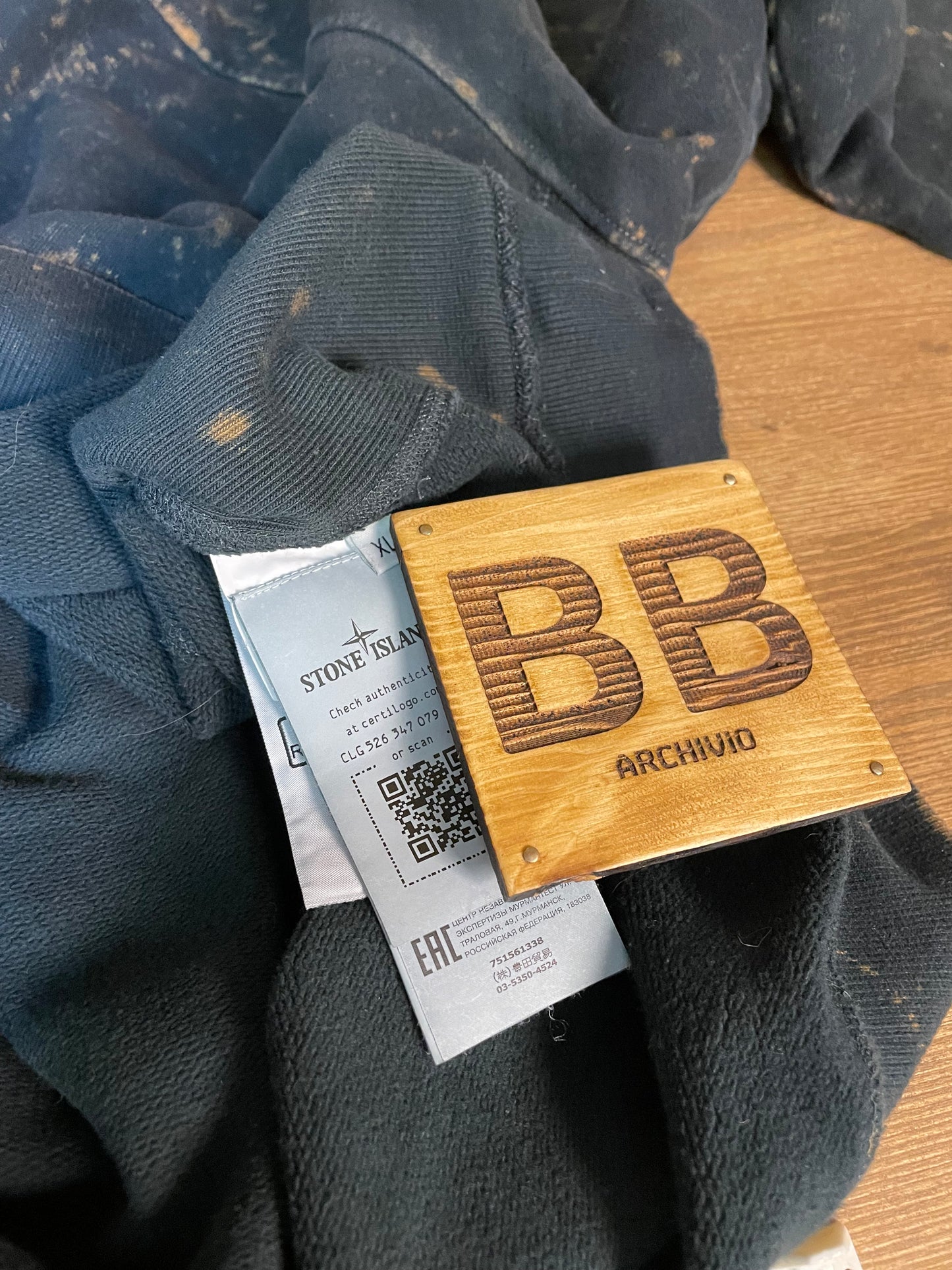 Off Dye black hoodie