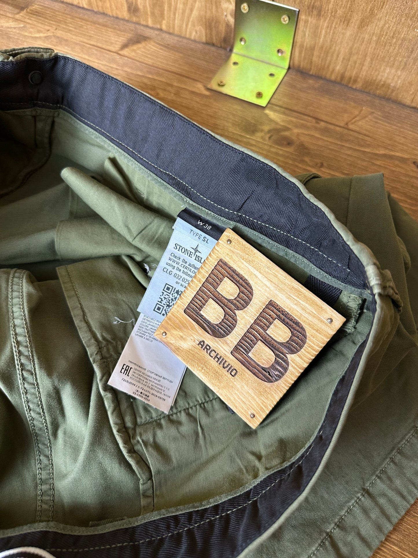 COTTON SHORTS in Green