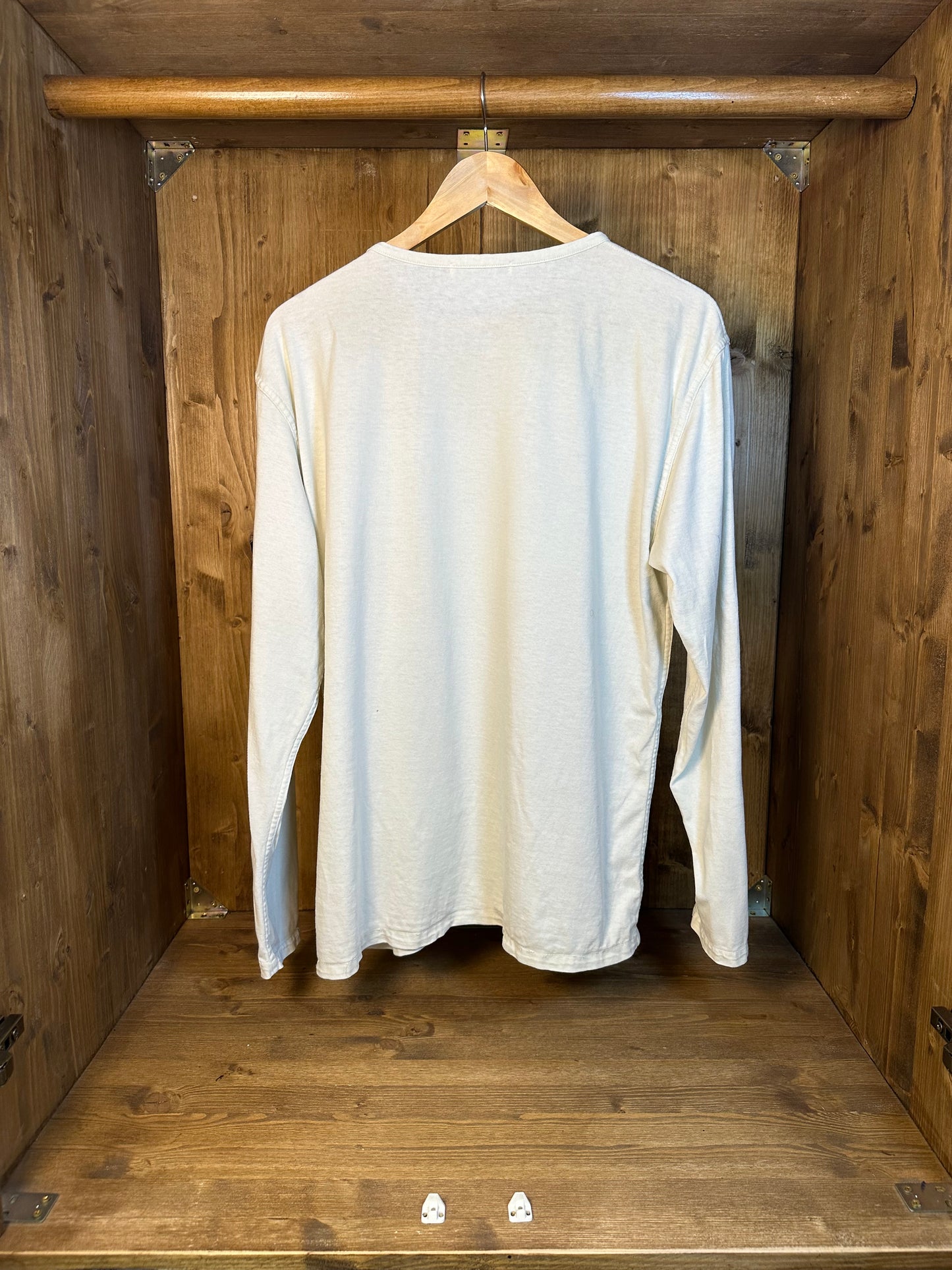 WHITE COTTON SWEATSHIRT