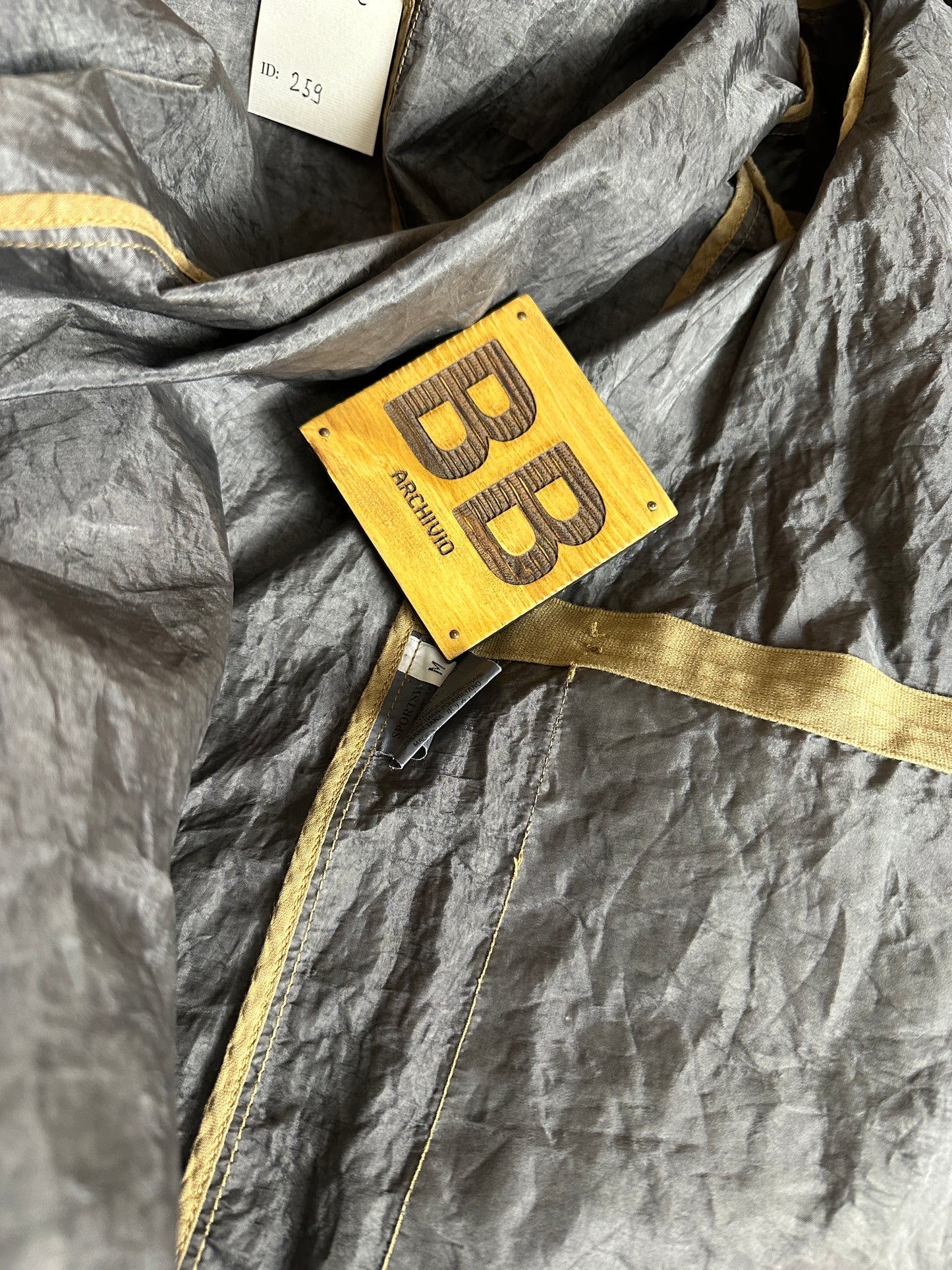 SS02 LAMINATED WEBBING in Traffic Grey B