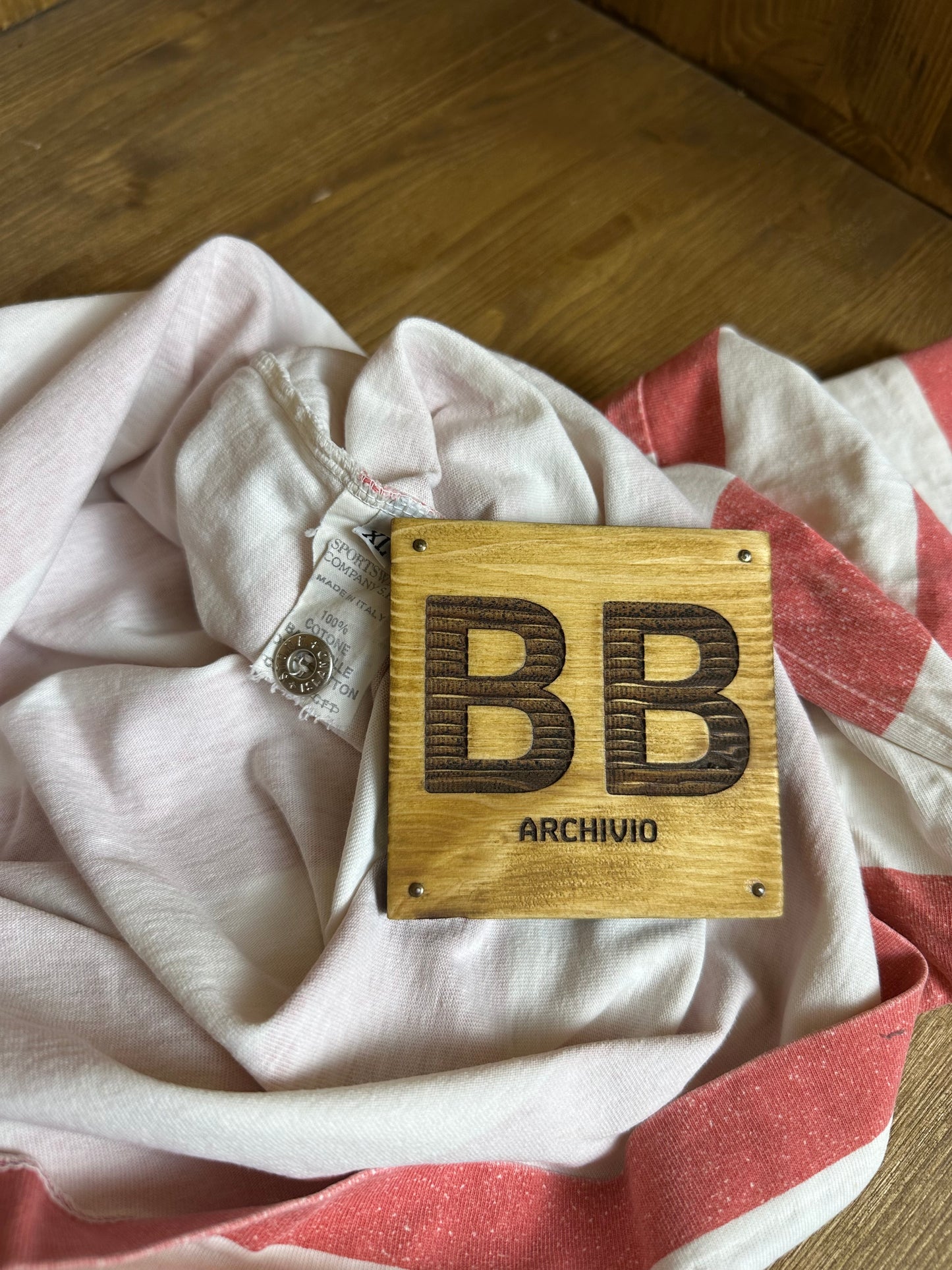 SS92 MARINA STRIPED POLO in Red&White