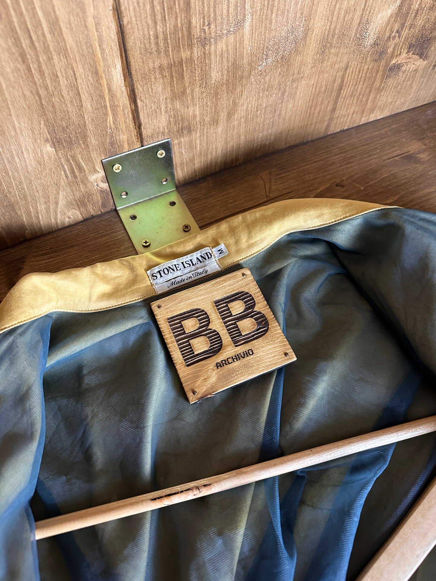 SS95 Fallschirmjacke mit Mesh-Futter in verwaschenem Gelb