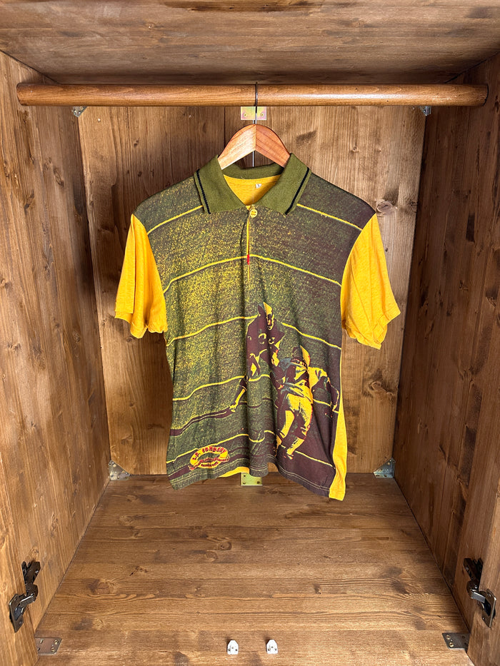 SS80 “St Louis Cardinals - John Gilliam” SCREEN PRINTED POLO in Pastel Yellow