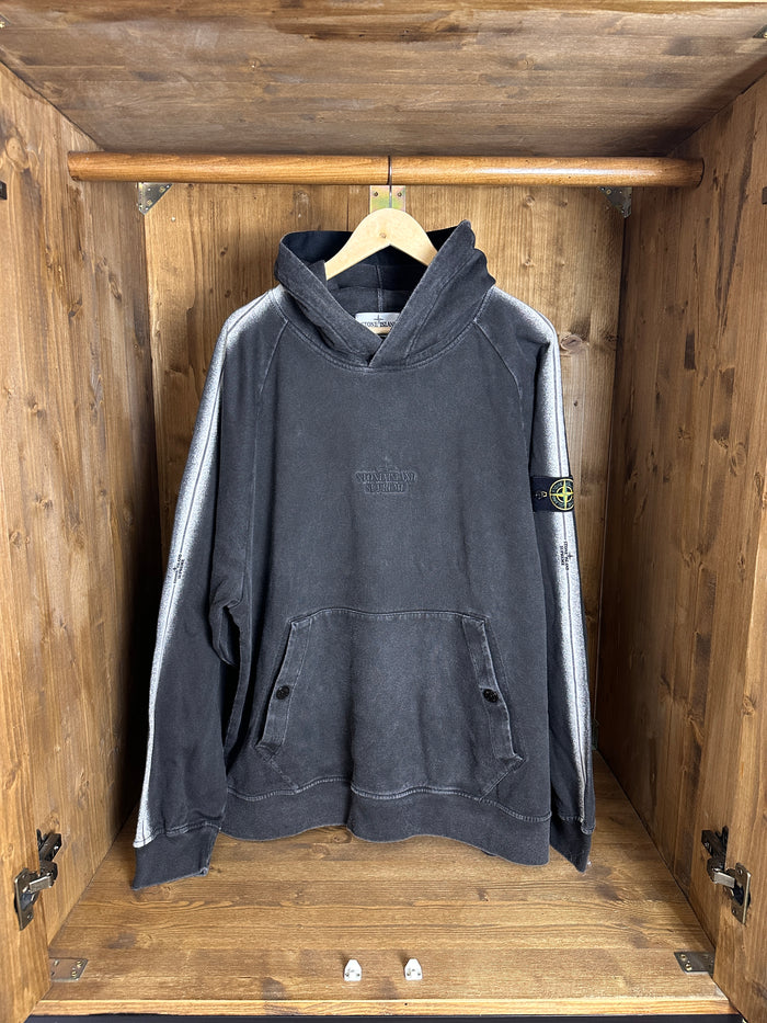 SS20 STONE WASH HOODIE Supreme X Stone Island in Granite Grey