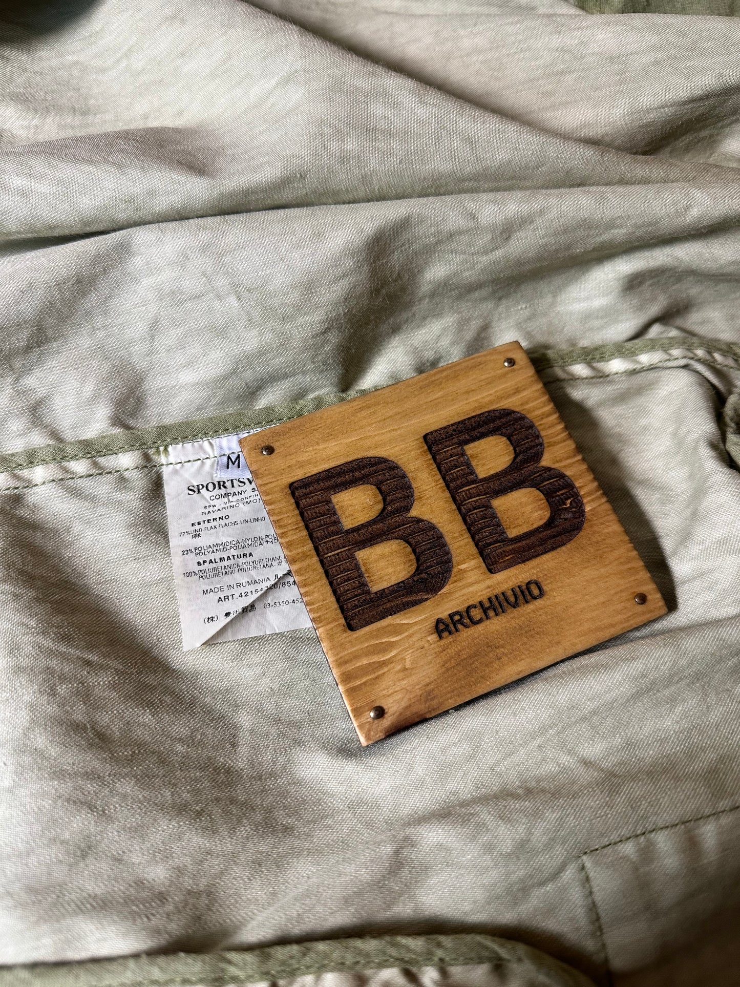 SS05 LINO RESINATO BEIGE MULTI-POCKET