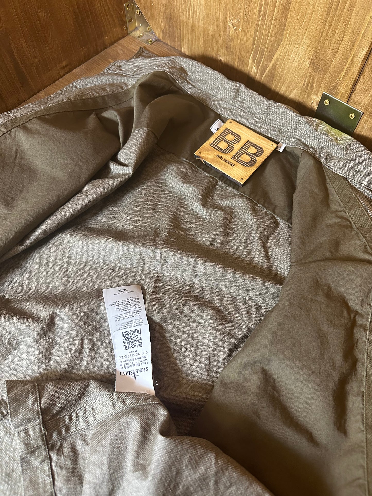 RAW COTTON BROWN DENIM SHIRT