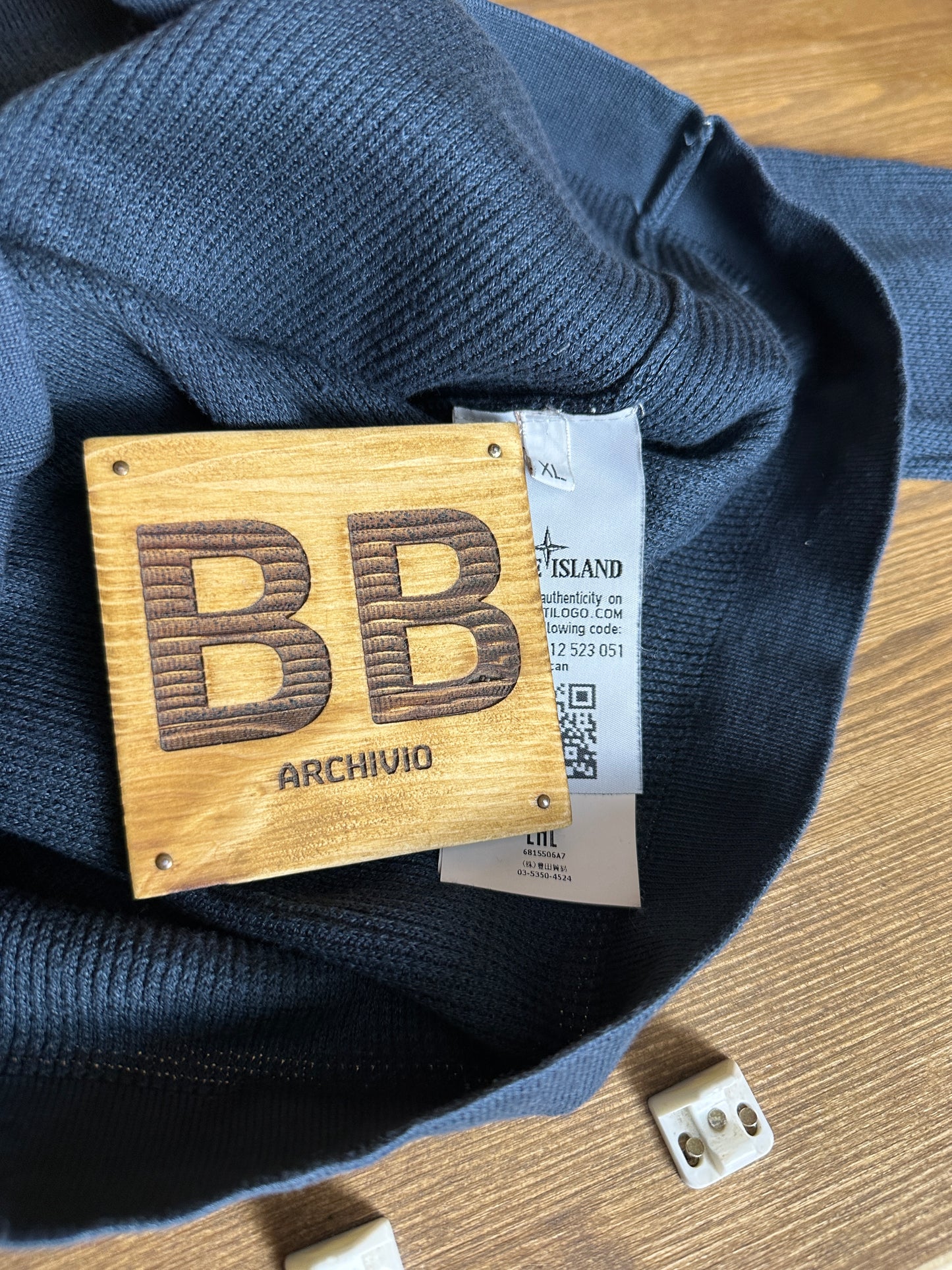 SS18 COTTON CREWNECK in Grey Blue (dyed from white)