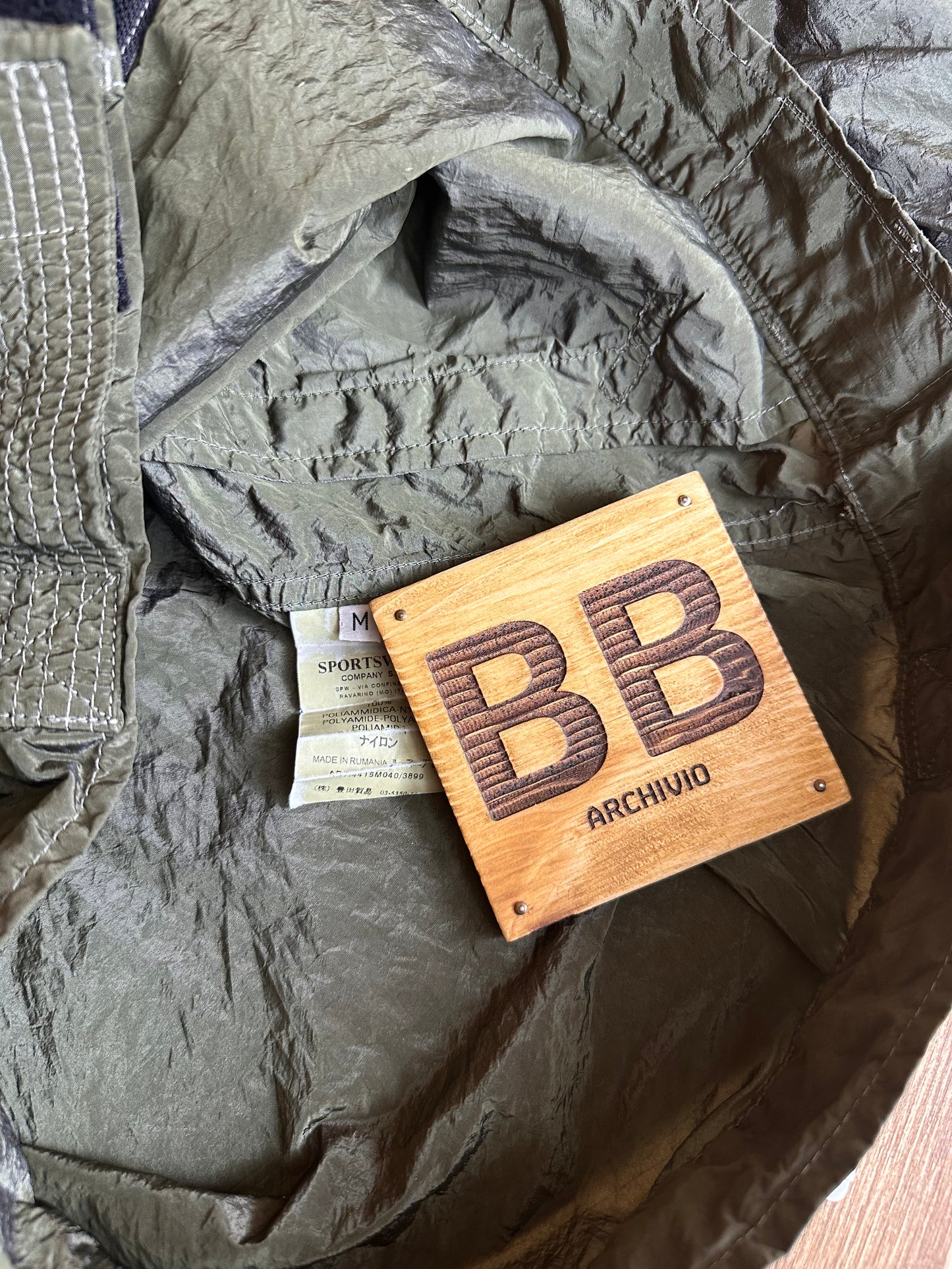 SS08 NYLON METAL JACKET in Light Green