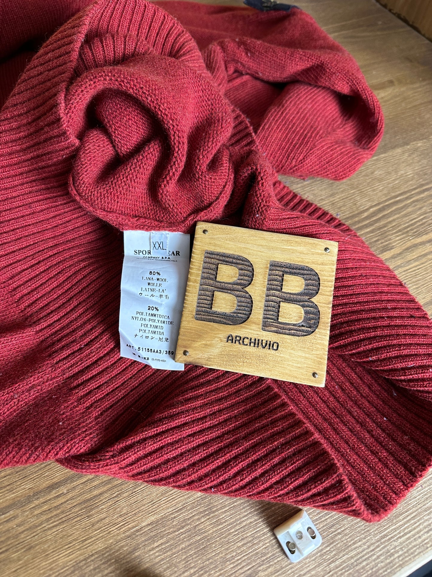 AW09 WOOL JUMPER in Carmine Red