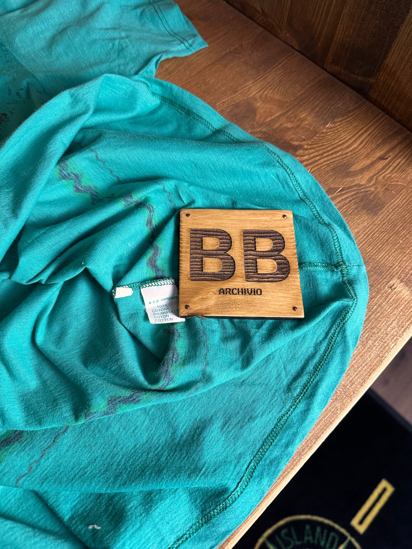 SS80 “Surfer” SCREEN PRINTED POLO in Tiffany Blue Green