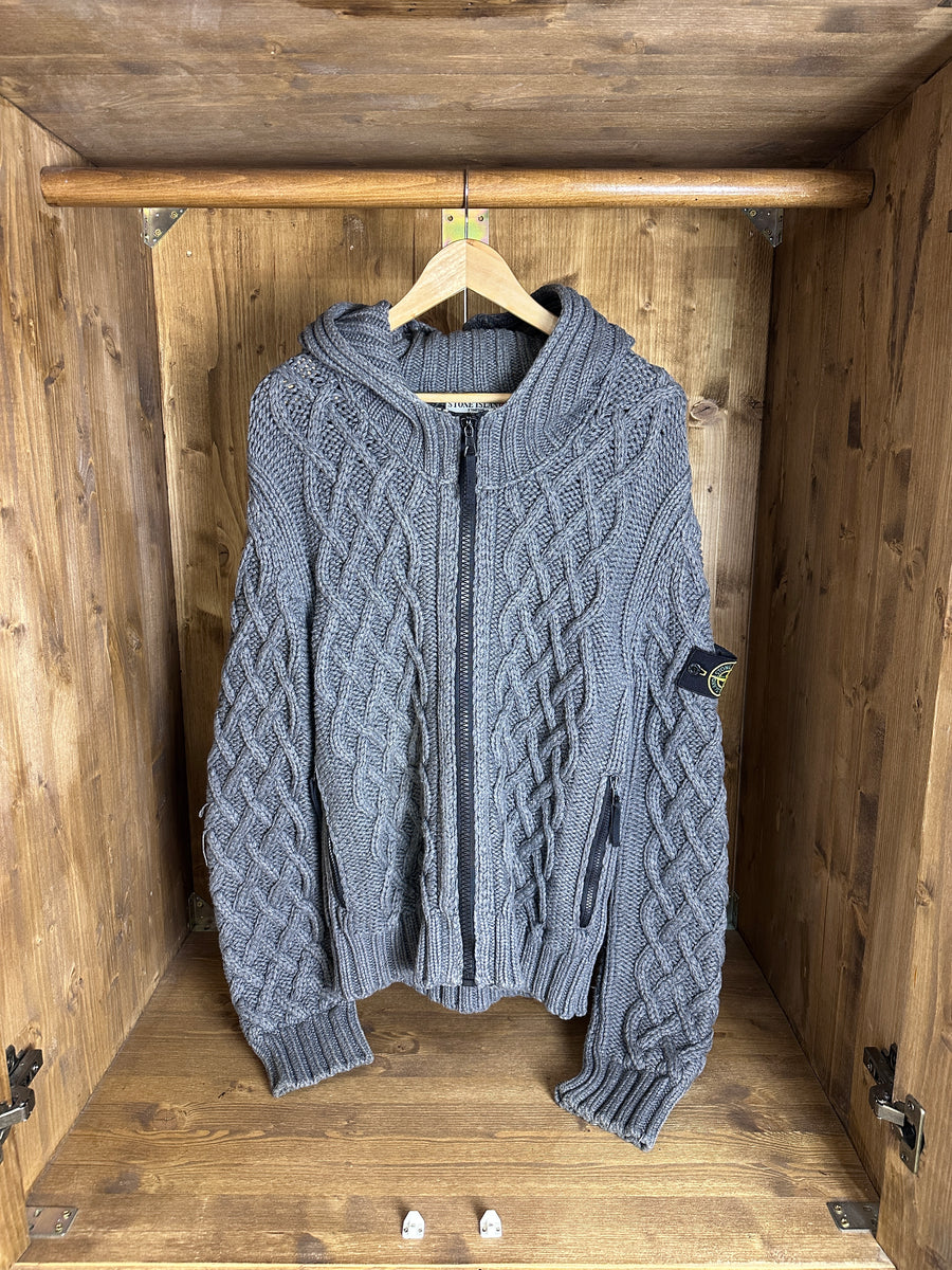AW10 COTONE INVERNALE HOODED JACKET in Basalt Grey From Archivio