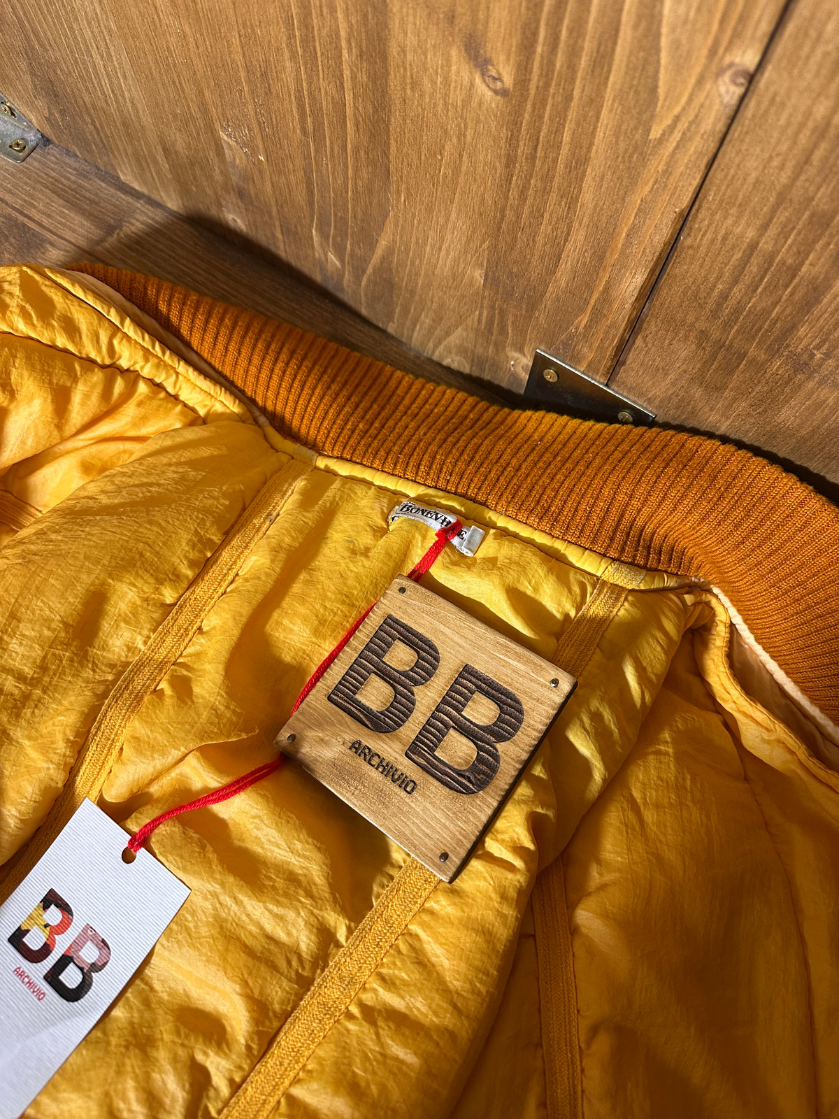 AW87/88 BONEVILLE NAVY ARCTIC FLIGHT BOMBER in Dahlia Yellow