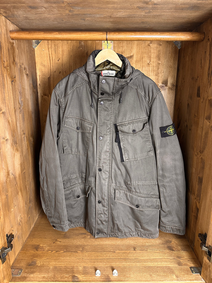 AW13 RASO GOMMATO WITH DETACHABLE DOWN INNER in Mint Green