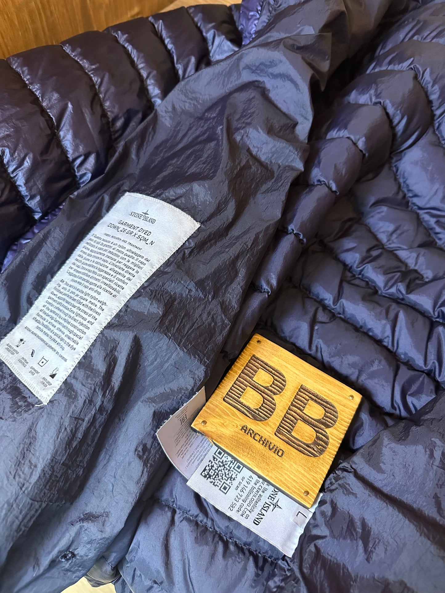 GARMENT DYED DOWN Deep night blue