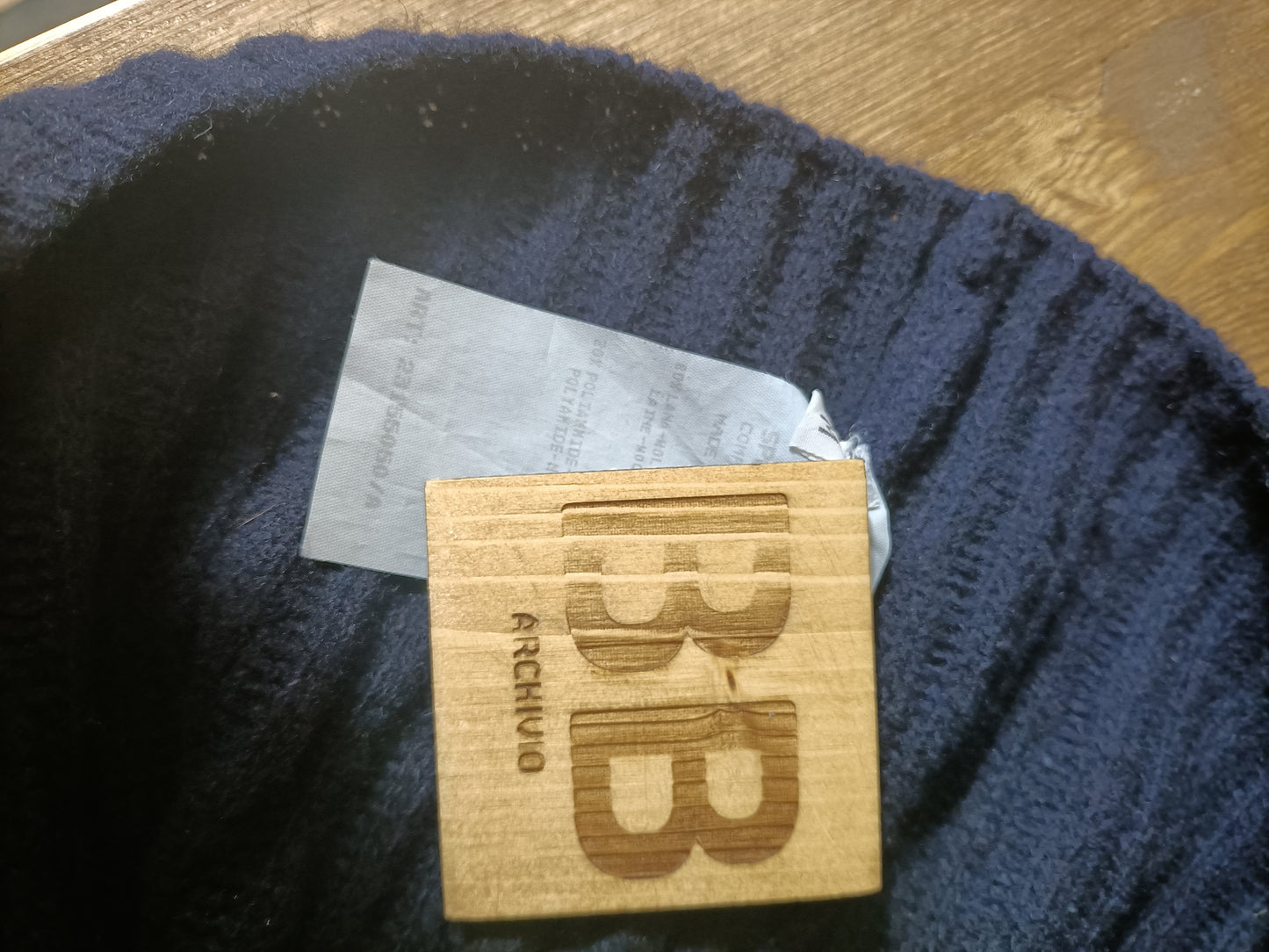 Rollkragenpullover Vintage blau