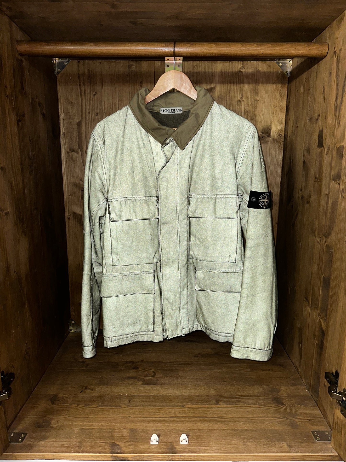 AW07 ANTIQUED REFLECTIVE FIELD JACKET