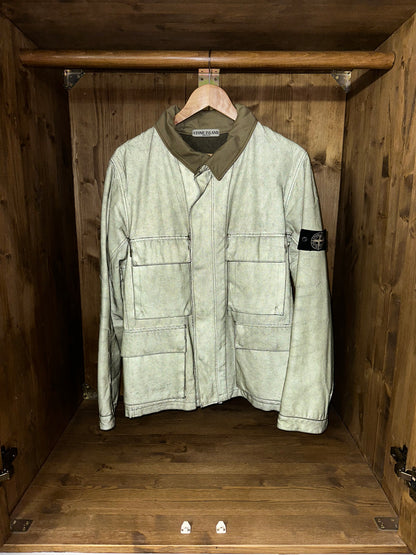 AW07 ANTIQUED REFLECTIVE FIELD JACKET