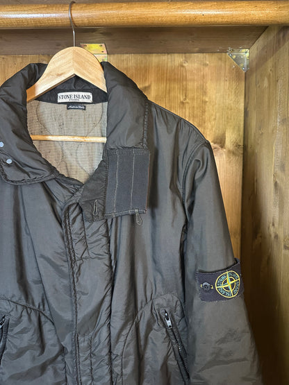 AW03 QUILTED MESH INNER JACKET in forest green