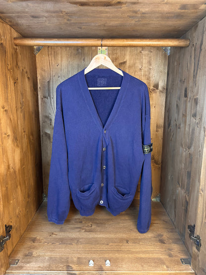 80s COTTON CARDIGAN in Purple