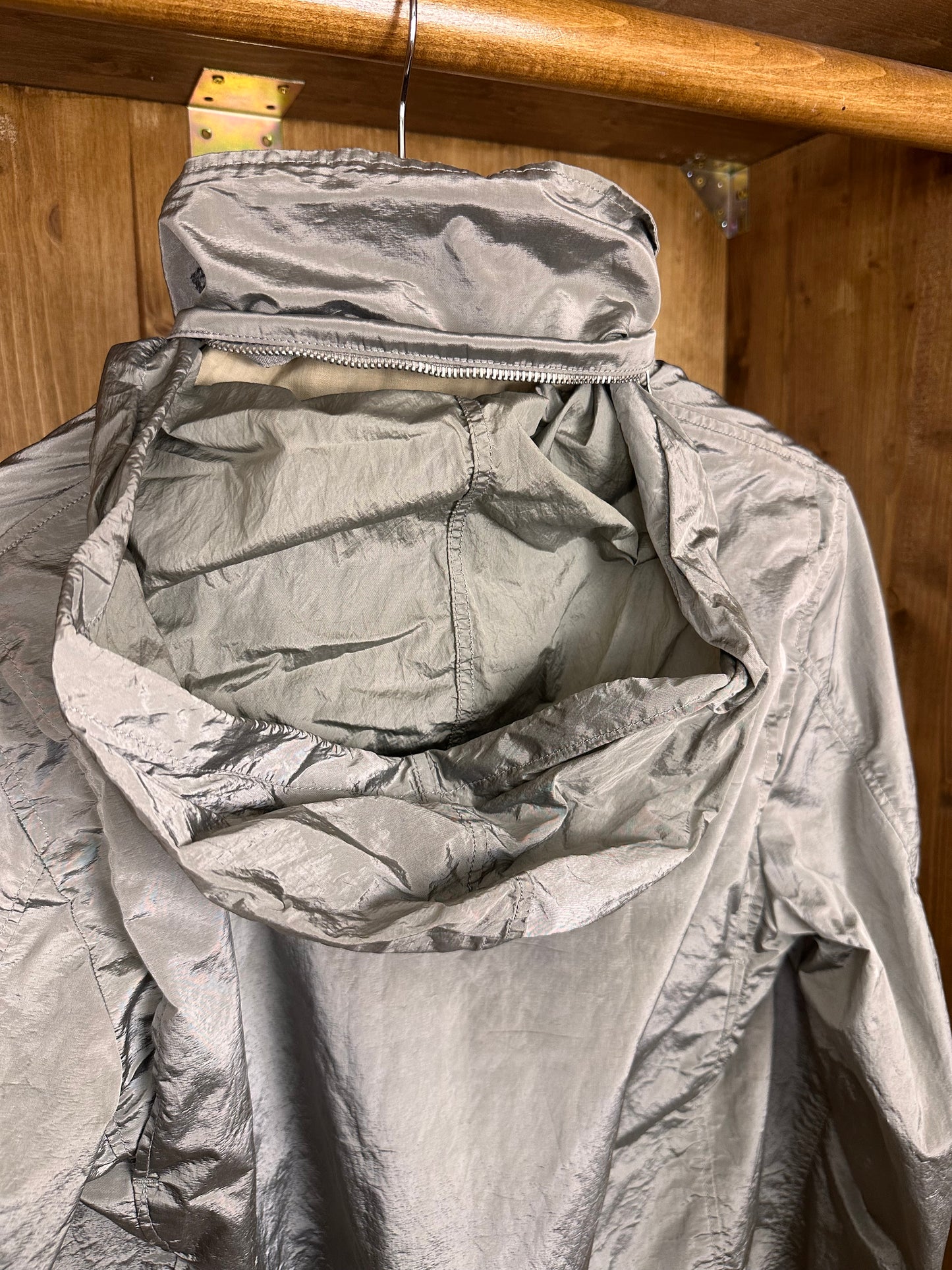 SS08 NYLON METAL FLIGTH BOMBER from Archivio in Space Grey