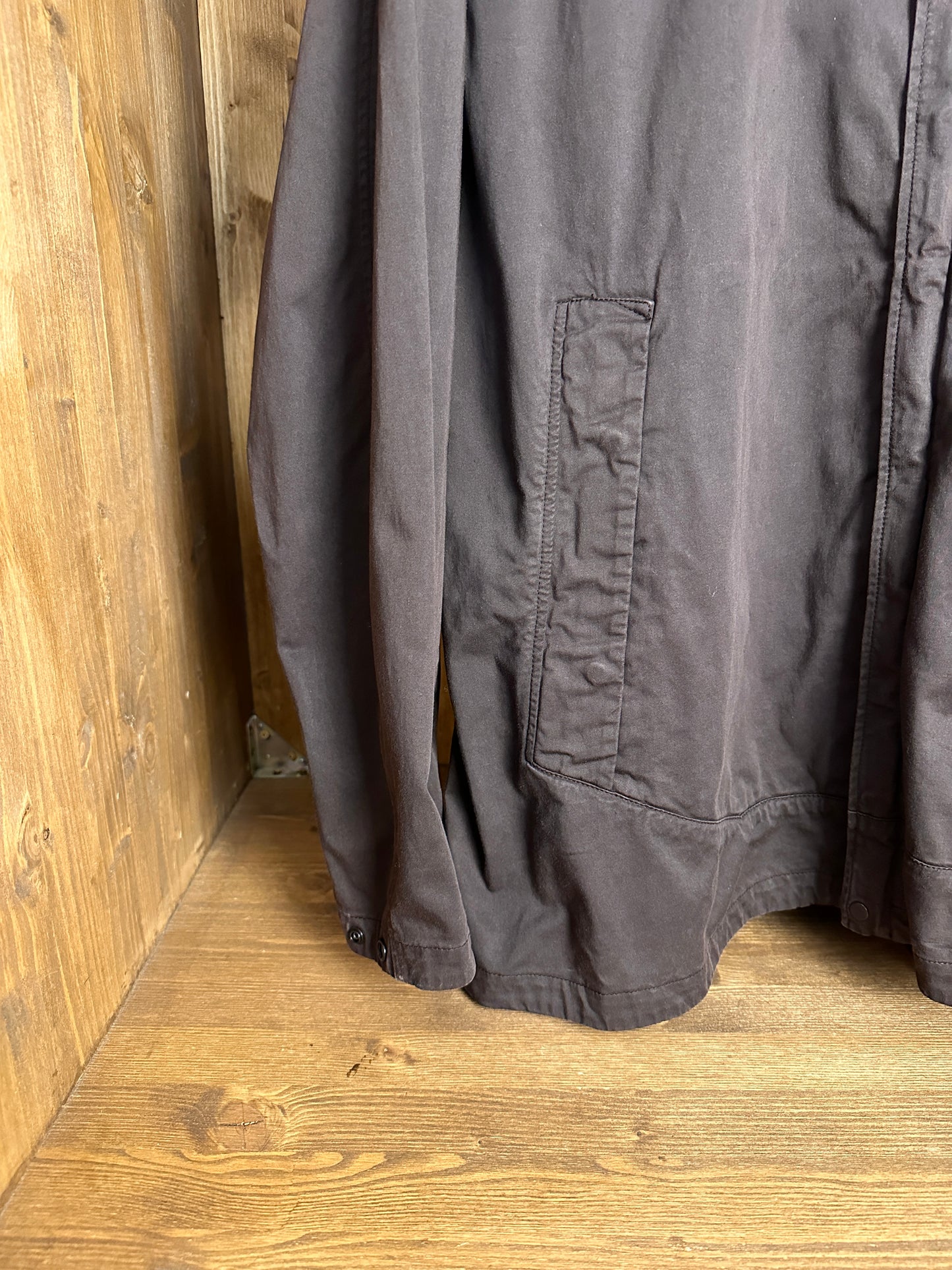 AW20 COTTON OVERSHIRT GHOST PIECE in Brown
