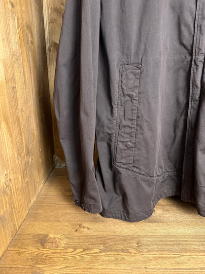 AW20 COTTON OVERSHIRT GHOST PIECE in Brown