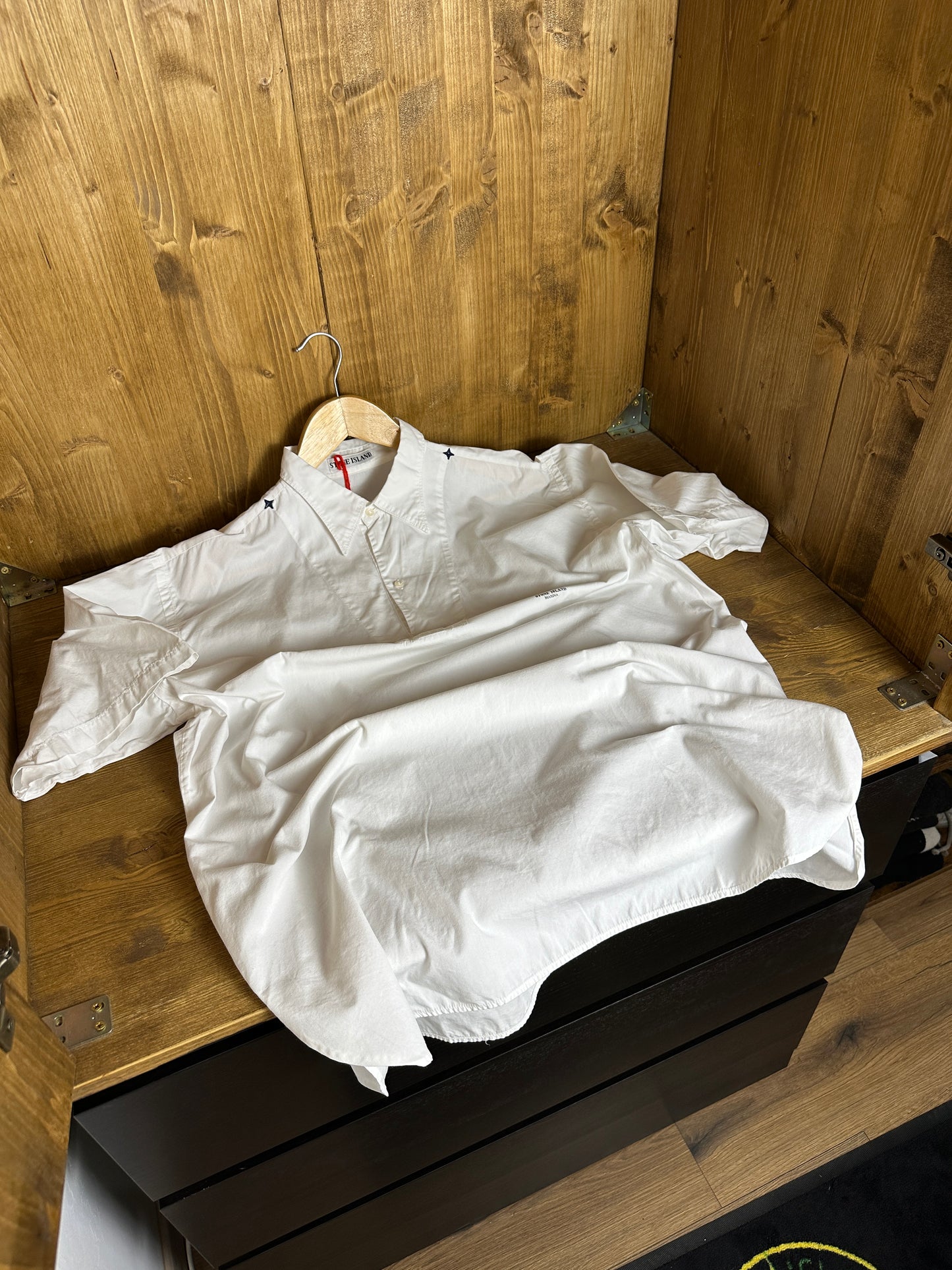 SS80s MARINA SHIRT in Milk White