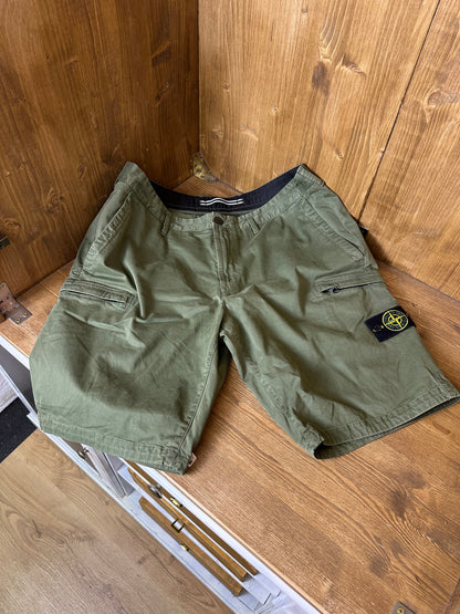 COTTON SHORTS in Green