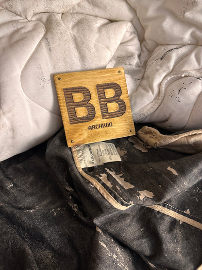 AW88 RASO GOMMATO DOUBLE BREASTED SHEEPSKIN LINER JACKET in Beige