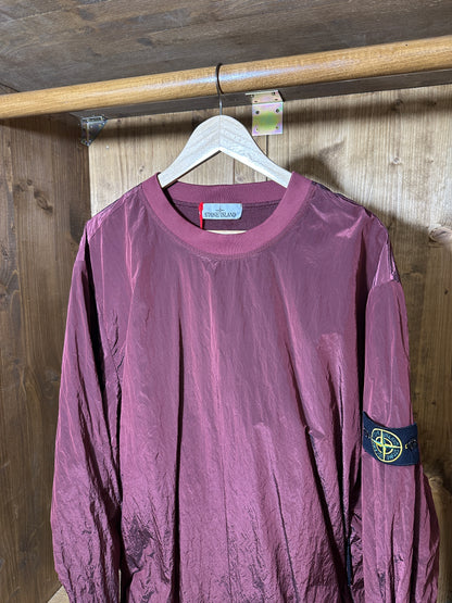 AW17 NYLON METAL CREWNECK in Flame Red