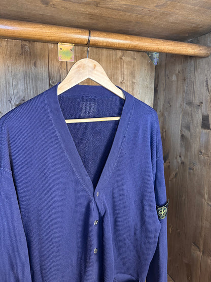 80s COTTON CARDIGAN in Purple