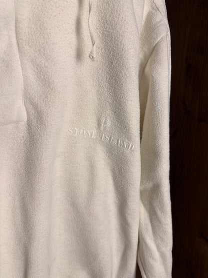 AW90/91 COTTON FLEECE RIPSTOP SMOCK in Pure White