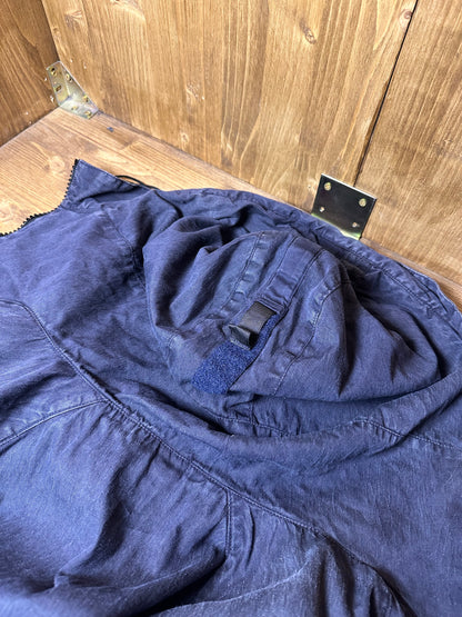 AW04 LINO RESINATO BLU with detachable fleece inner