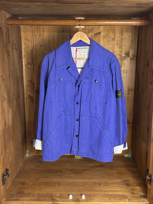 SS94 CANVAS STAR BLAZER CUT in Himmelblau