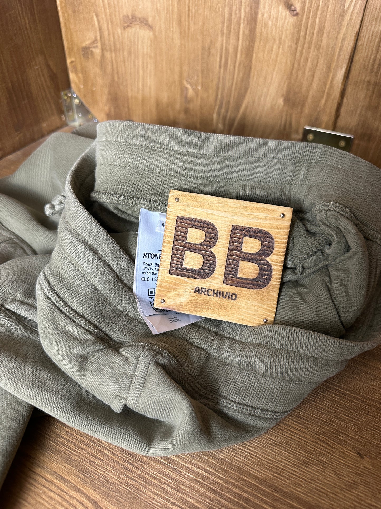 AW14 COTTON FLEECE PANT in Reed Green