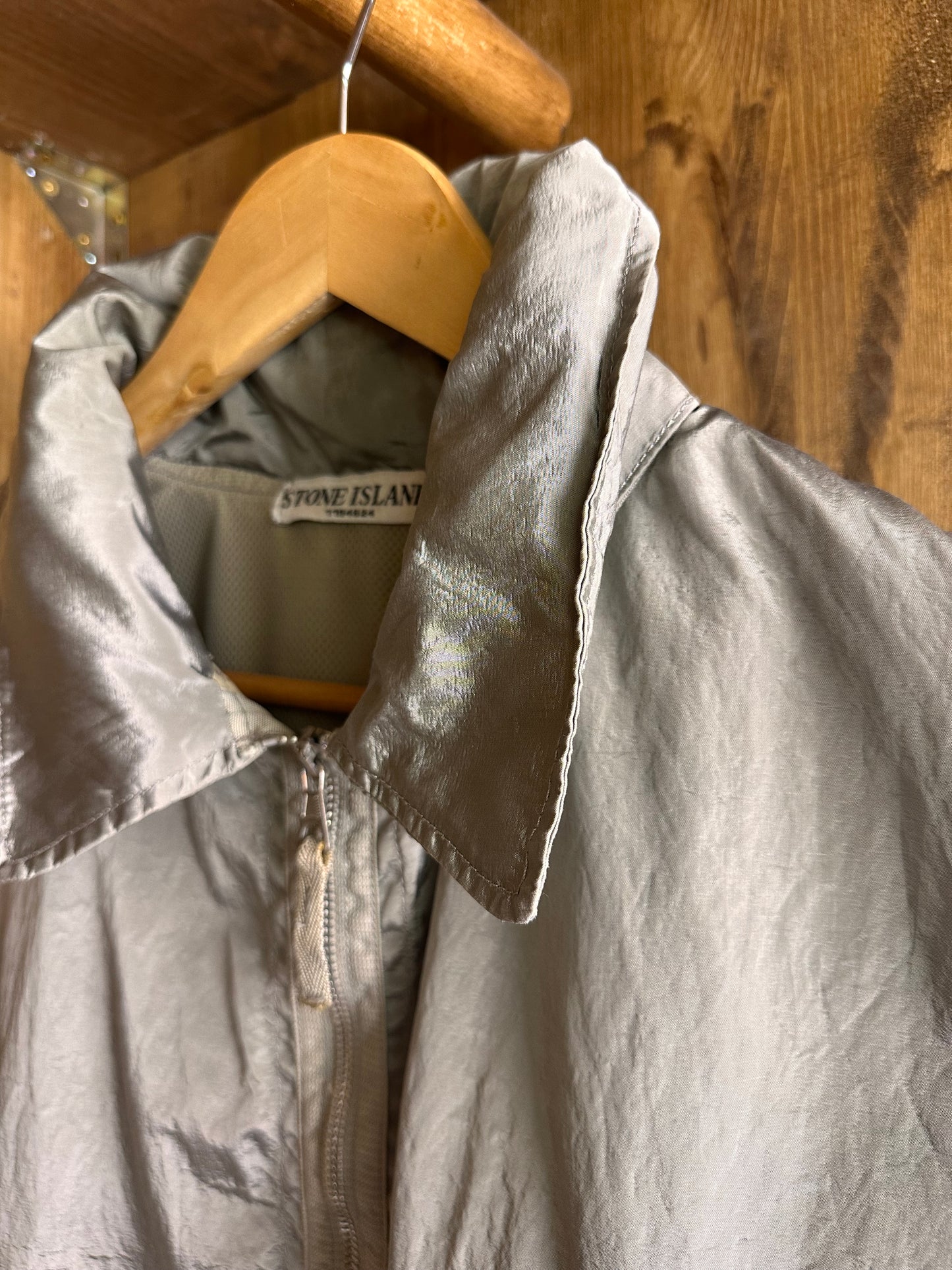 SS08 NYLON METAL FLIGTH BOMBER from Archivio in Space Grey