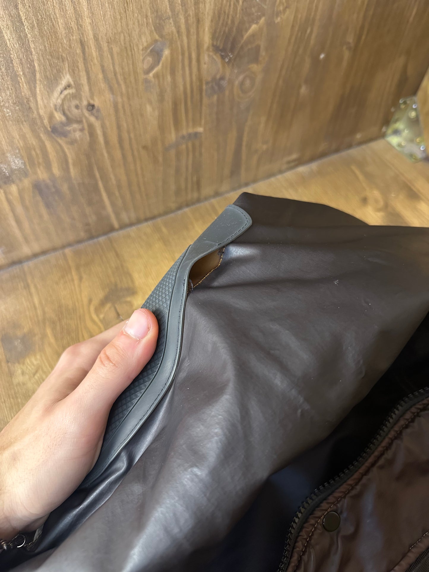 AW12 30th YEAR ANNIVERSARY MUSSOLA GOMMATA FIELD JACKET in Brown/Yellow Ocre