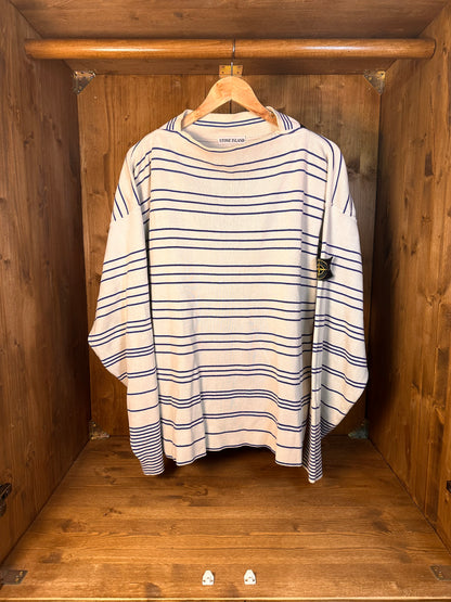 80s BOAT NECK STRIPED JUMPER
