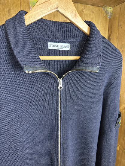 AW00s ZIP CARDIGAN in Night Blue