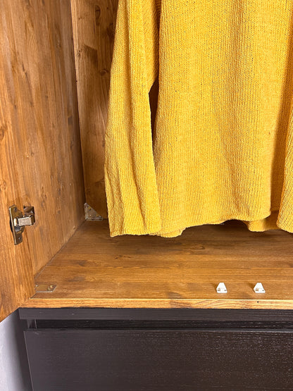 AW98 CHENILLE COTTON JUMPER in Saffron Yellow