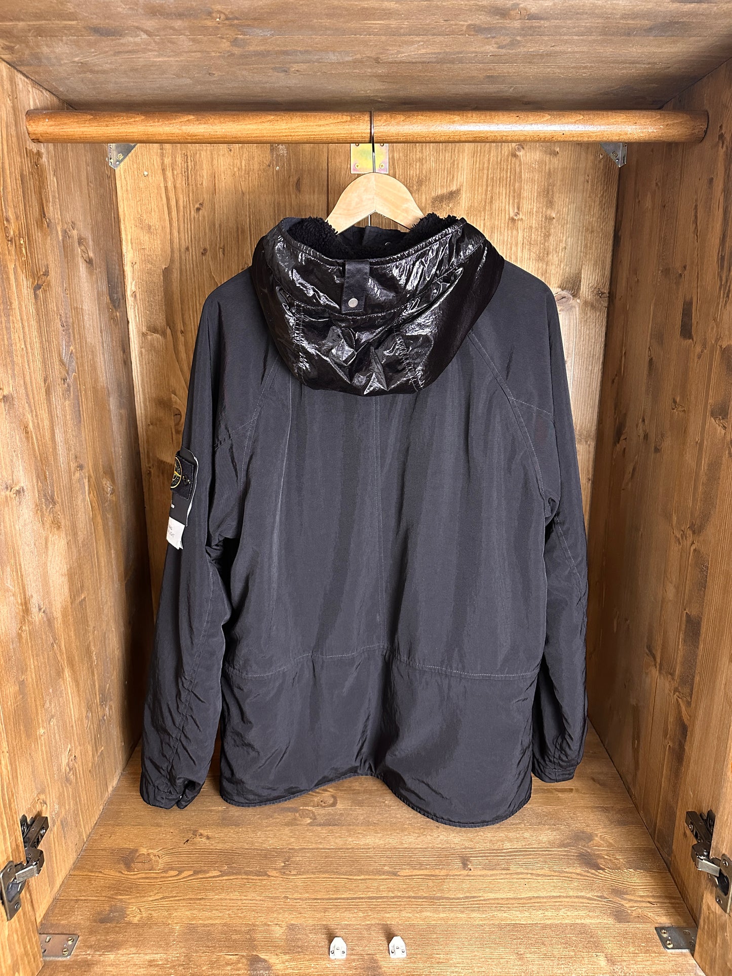 AW24 NYLON PANAMA WITH NEW SILK LIGHT in Deep Black