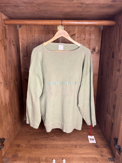 SS86 HEAVY RIB JUMPER in Pistacchio Green From Archivio Book