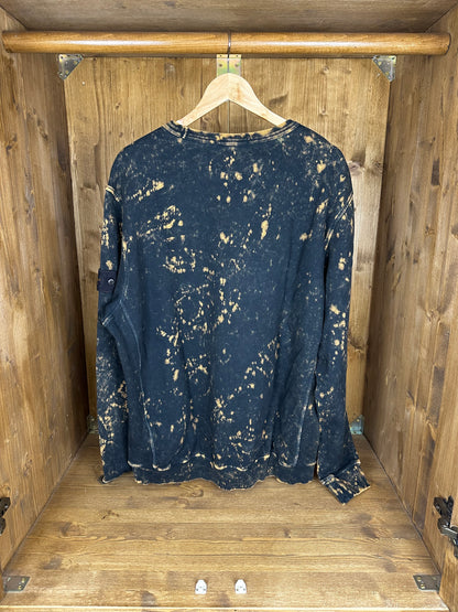 SS22 OFF-DYE CREWNECK in Black