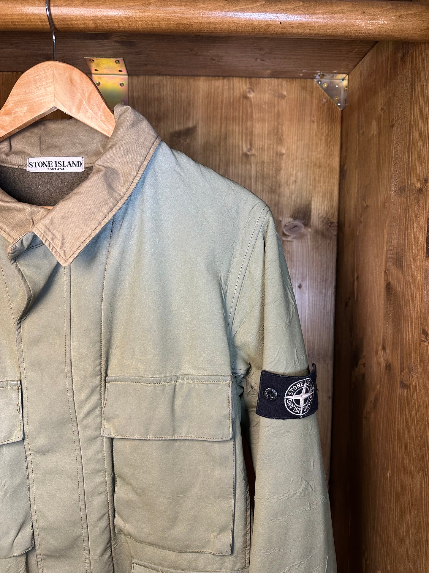 AW07 ANTIQUED REFLECTIVE FIELD JACKET