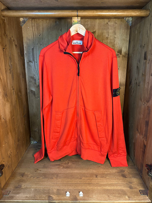 ZIPPED CREWNECK IN ORANGE